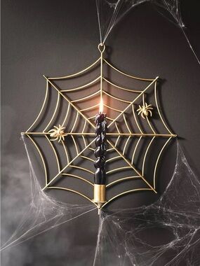 NWT Anthropologie Spiderweb Taper Candle Holder Sconce